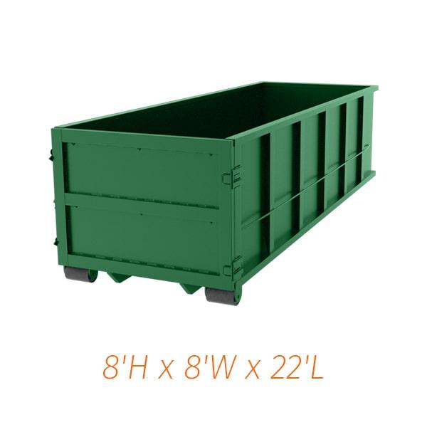 we can usually deliver a 40 yard dumpster within 24 hours of your order